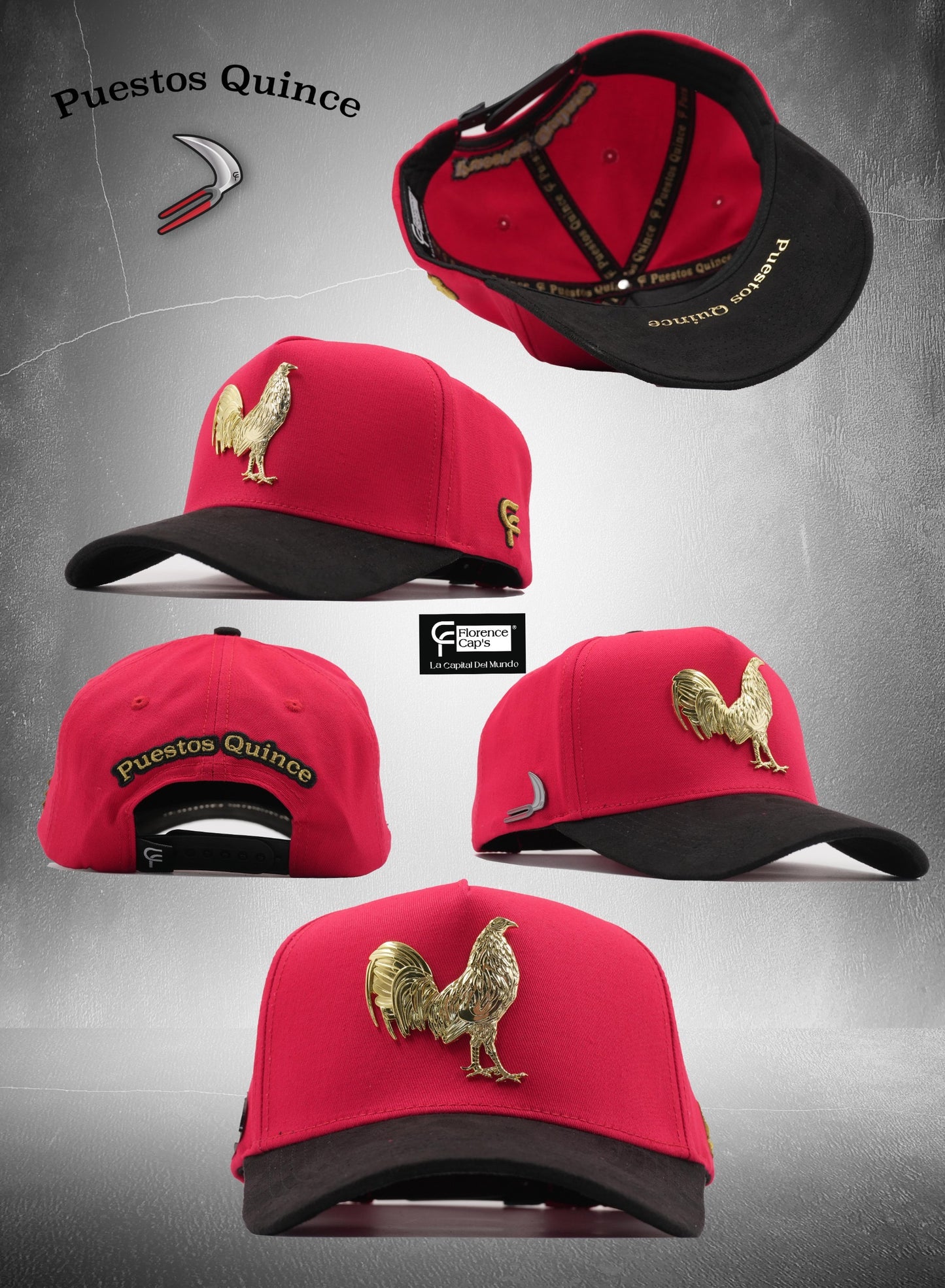 GALLO PUESTOS QUINCE ROJO