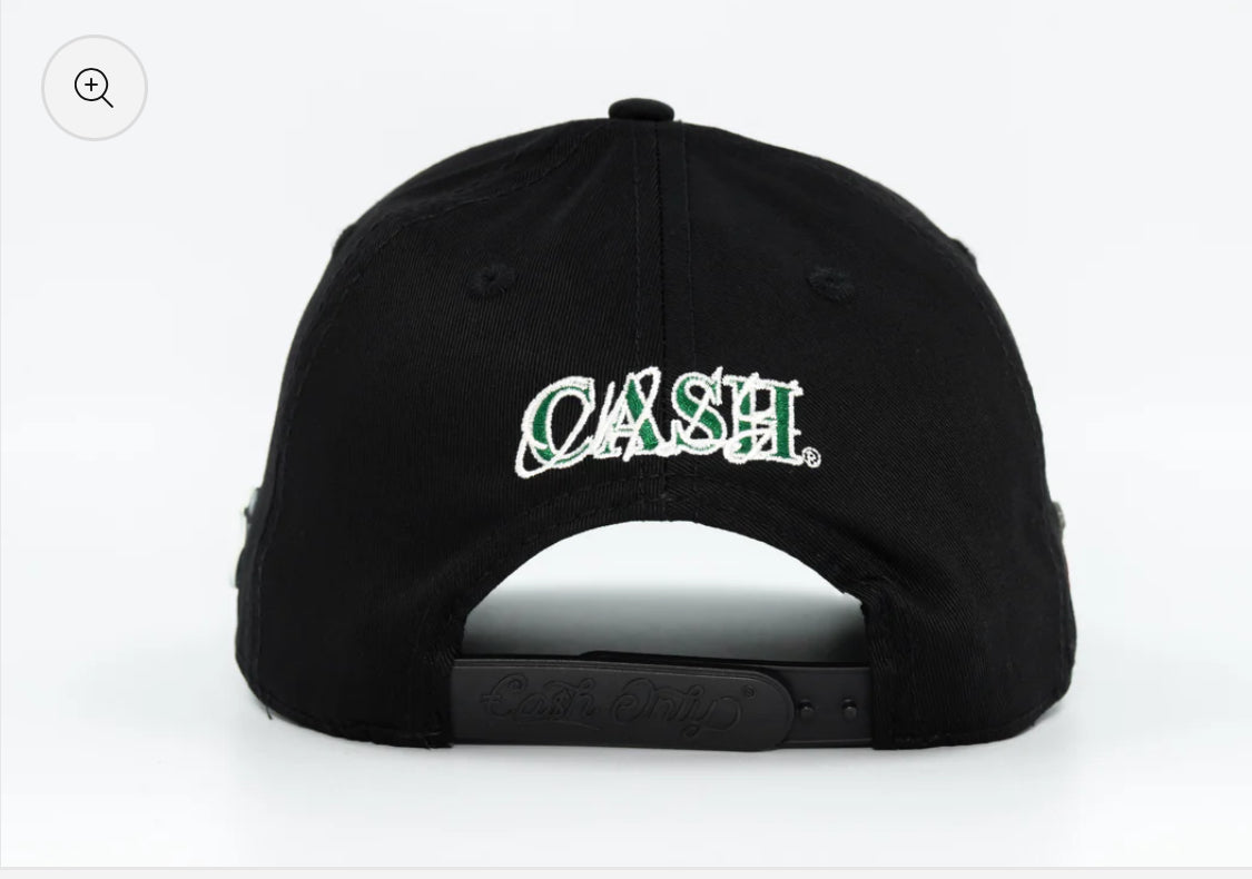 Cash Only Cash Look Black