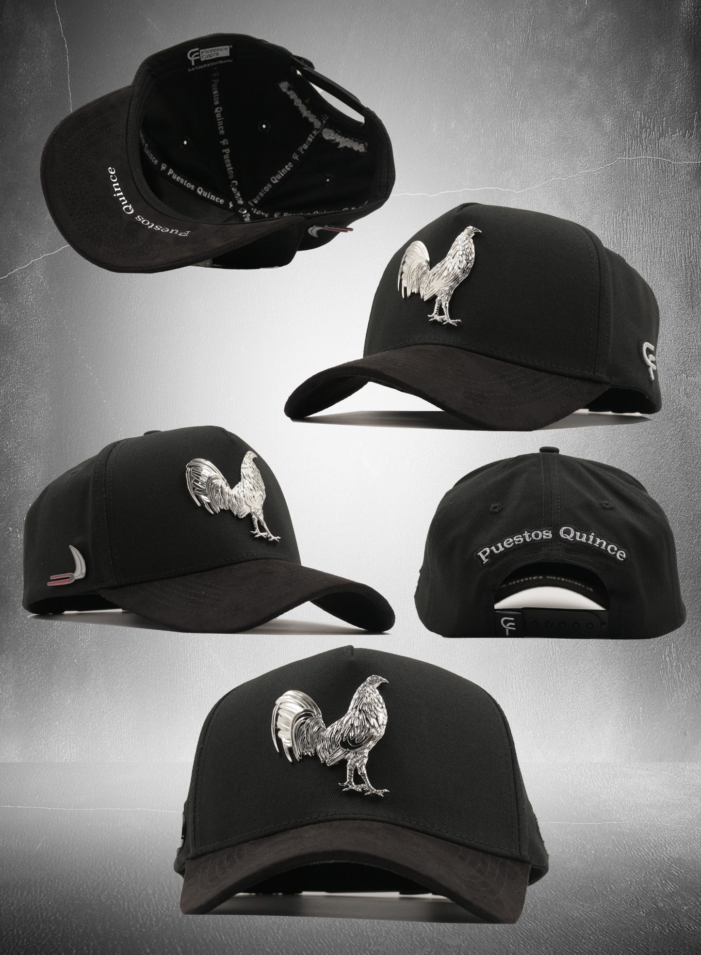 GALLO PUESTOS QUINCE NEGRO PLATA