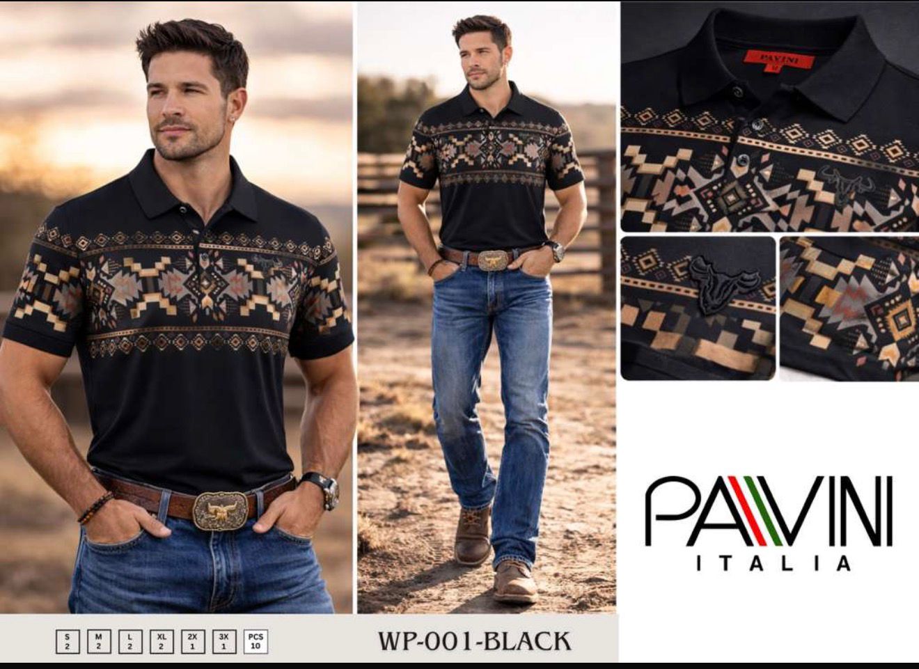 Pavini Polo Black